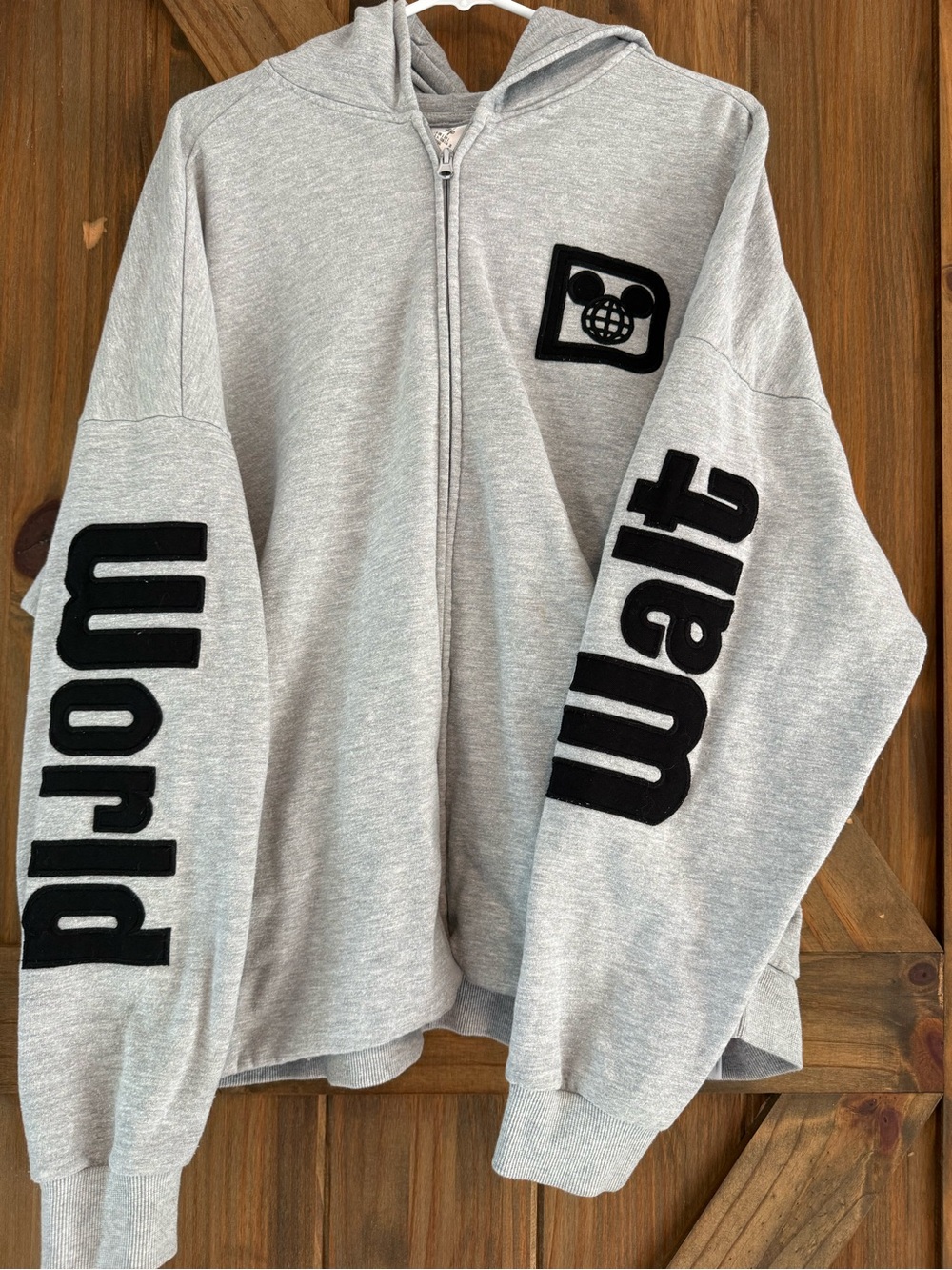 Walt Disney World Gray Zip-Up Hoodie